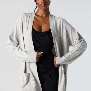 Open Front Long Sleeve Cardigan